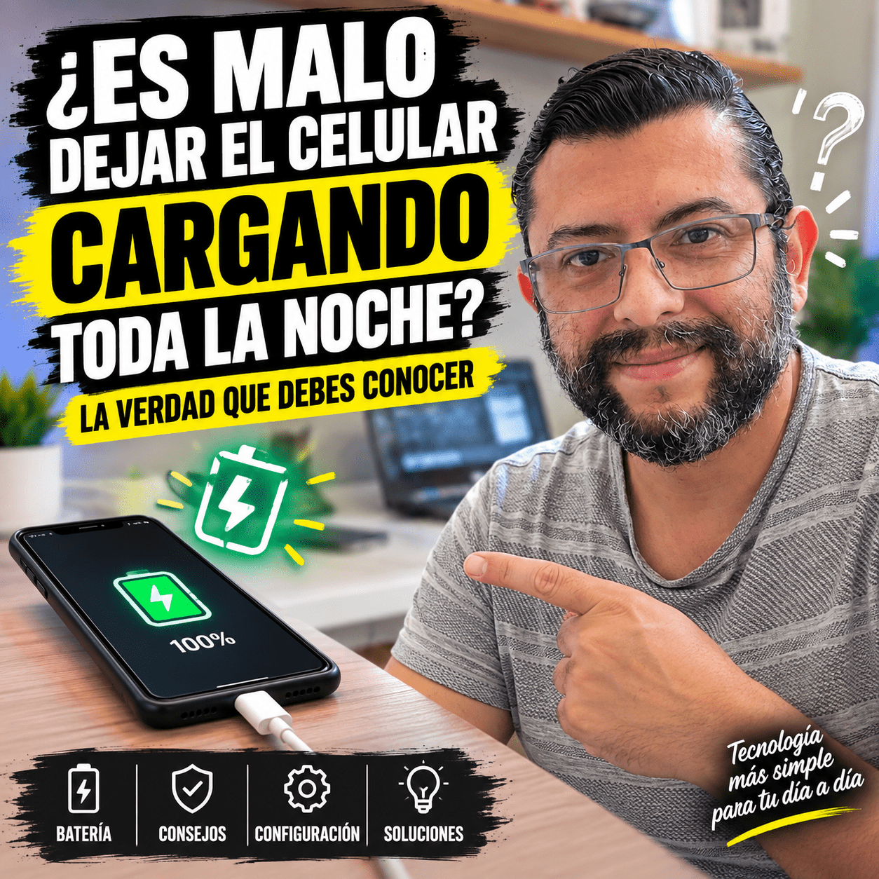 ¿Es malo dejar el celular cargando toda la noche? 🔋😱 La verdad que debes conocer